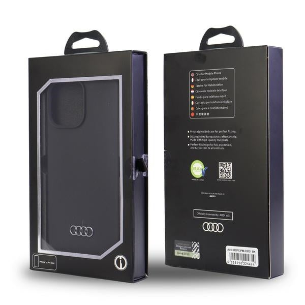 Audi Silicone Case iPhone 13 Pro Max black hardcase AU-LSRIP13PM-Q3/D1-BK