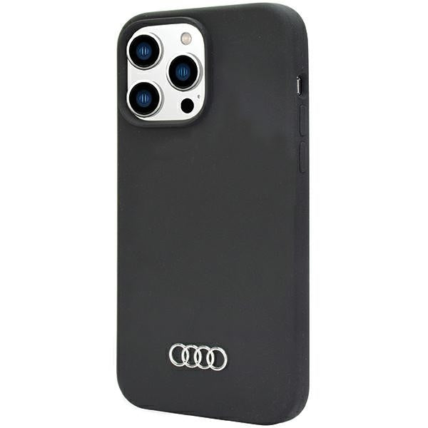 Audi Silicone Case iPhone 14 Pro black hardcase AU-LSRIP14P-Q3/D1-BK