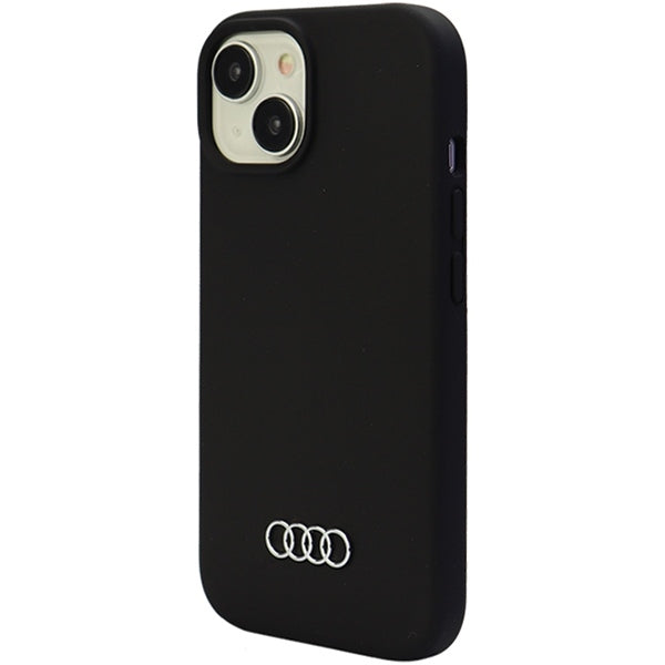 Audi Silicone Case iPhone 15 / iPhone 14 / iPhone 13 black hardcase AU-LSRIP15-Q3/D1-BK