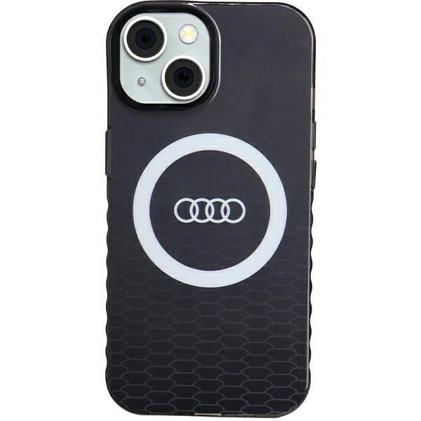Audi IML Big Logo MagSafe Case iPhone 15 black hardcase AU-IMLMIP15-Q5/D2-BK