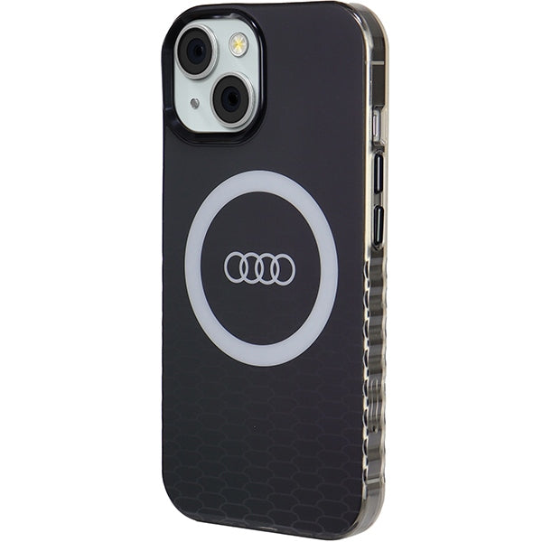 Audi IML Big Logo MagSafe Case iPhone 15 black hardcase AU-IMLMIP15-Q5/D2-BK