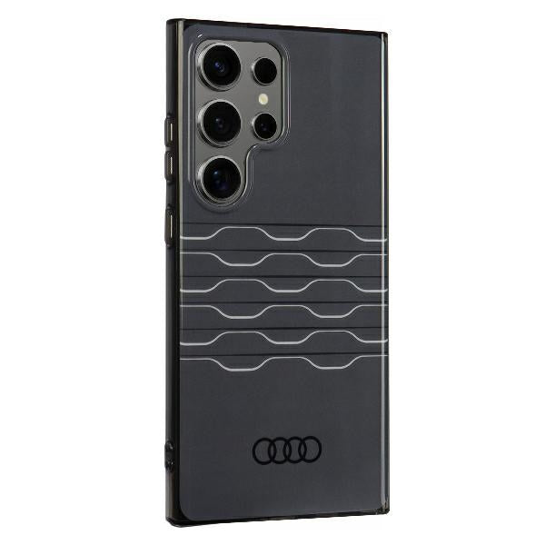 Audi IML Geometric Pattern Case S24 Ultra S928 Black Hardcase AU-IMLS24U-A6/D3-BK