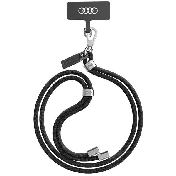 Audi universal phone strap 120cm 6mm crossbody black AU-CBL6-R8/D1-BK