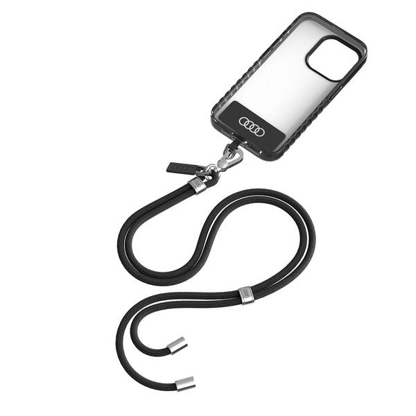 Audi universal phone strap 120cm 6mm crossbody black AU-CBL6-R8/D1-BK