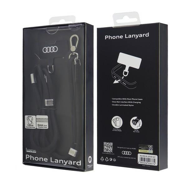 Audi universal phone strap 120cm 6mm crossbody black AU-CBL6-R8/D1-BK