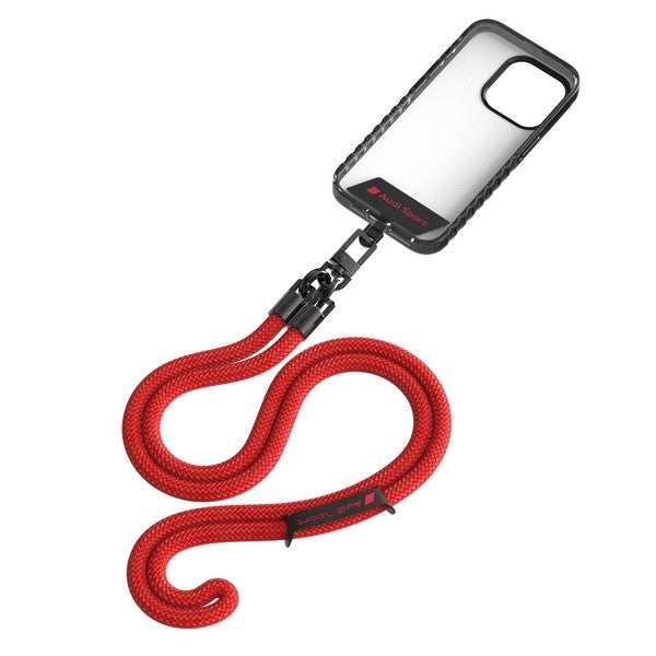 Audi universal phone strap 120cm 10mm crossbody red AUS-CBL10-RSQ/D1-RD