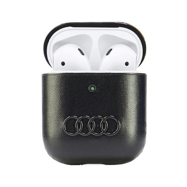 Audi Leather Big Logo AirPods 1/2 cover  black AU-AP-GT/D3-BK