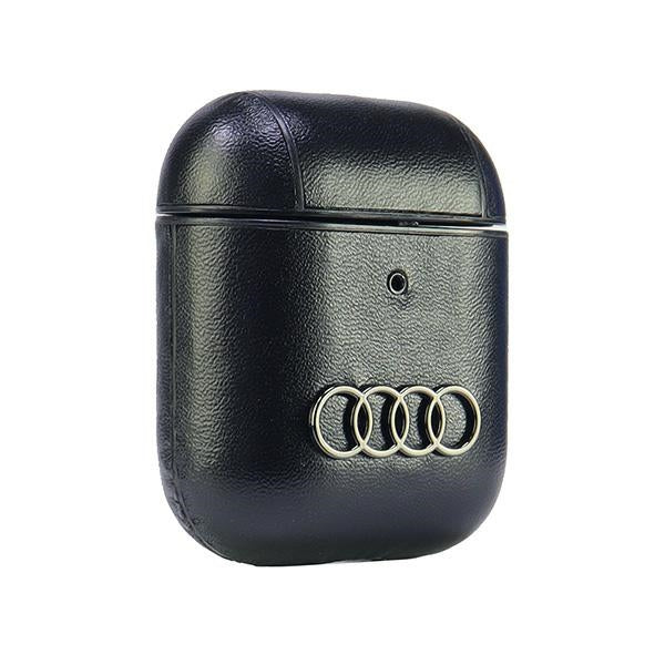 Audi Leather Big Logo AirPods 1/2 cover  black AU-AP-GT/D3-BK