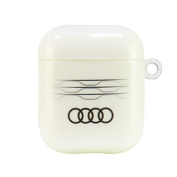 Audi IML Geometric Pattern AirPods 1/2 cover white AU-IMLAP-A6/D3-WE