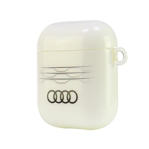 Audi IML Geometric Pattern AirPods 1/2 cover white AU-IMLAP-A6/D3-WE