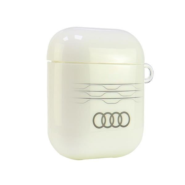 Audi IML Geometric Pattern AirPods 1/2 cover white AU-IMLAP-A6/D3-WE