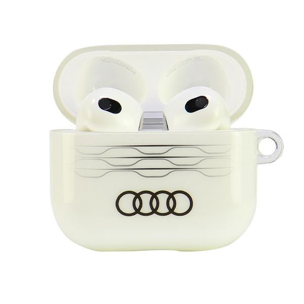 Audi IML Geometric Pattern AirPods 3 cover white AU-IMLAP3-A6/D3-WE