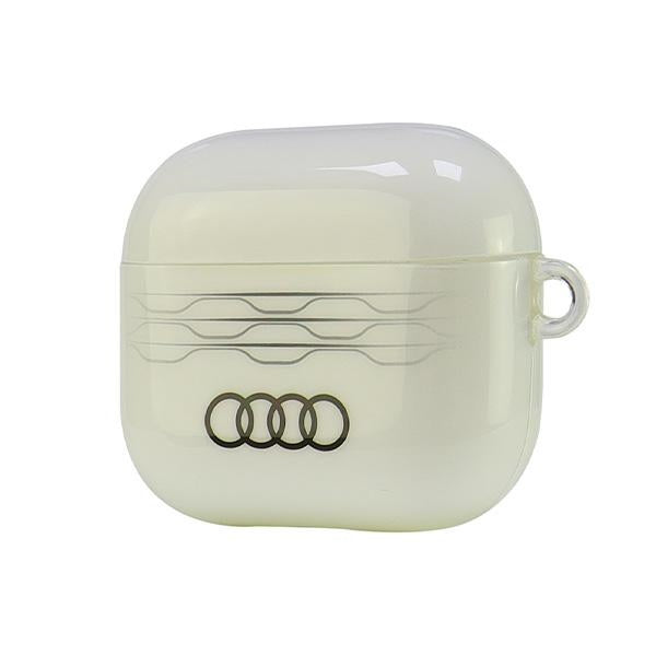 Audi IML Geometric Pattern AirPods 3 cover white AU-IMLAP3-A6/D3-WE