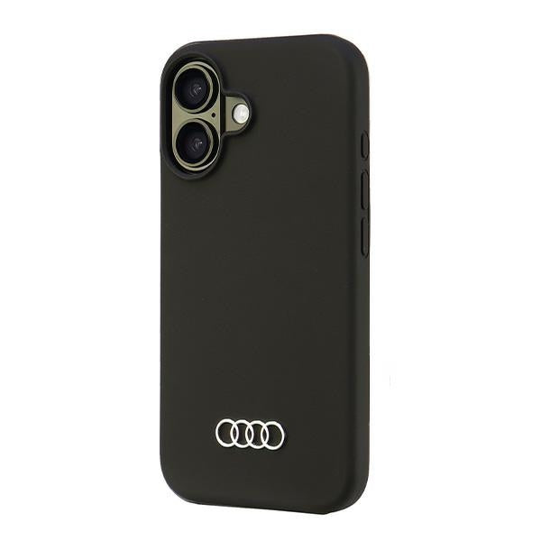 Audi Silicone Case iPhone 16 black hardcase AU-LSRIP16-Q3/D1-BK