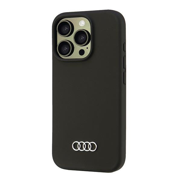 Audi Silicone Case iPhone 16 Pro Max black hardcase AU-LSRIP16PM-Q3/D1-BK