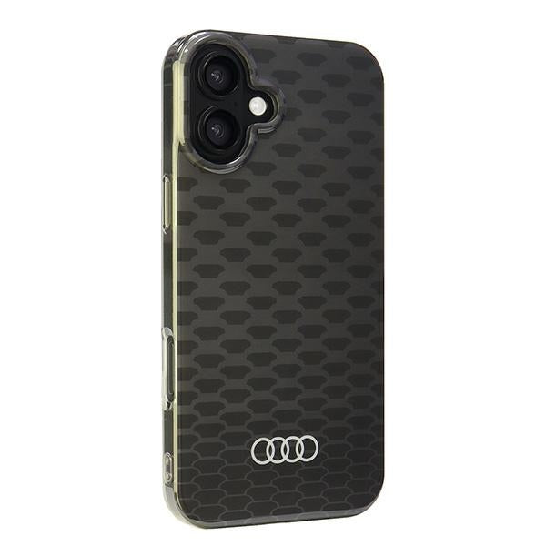 Audi IML Stitching Pattern MagSafe iPhone 16 black hardcase AU-IMLMIP16-Q5/D3-BK