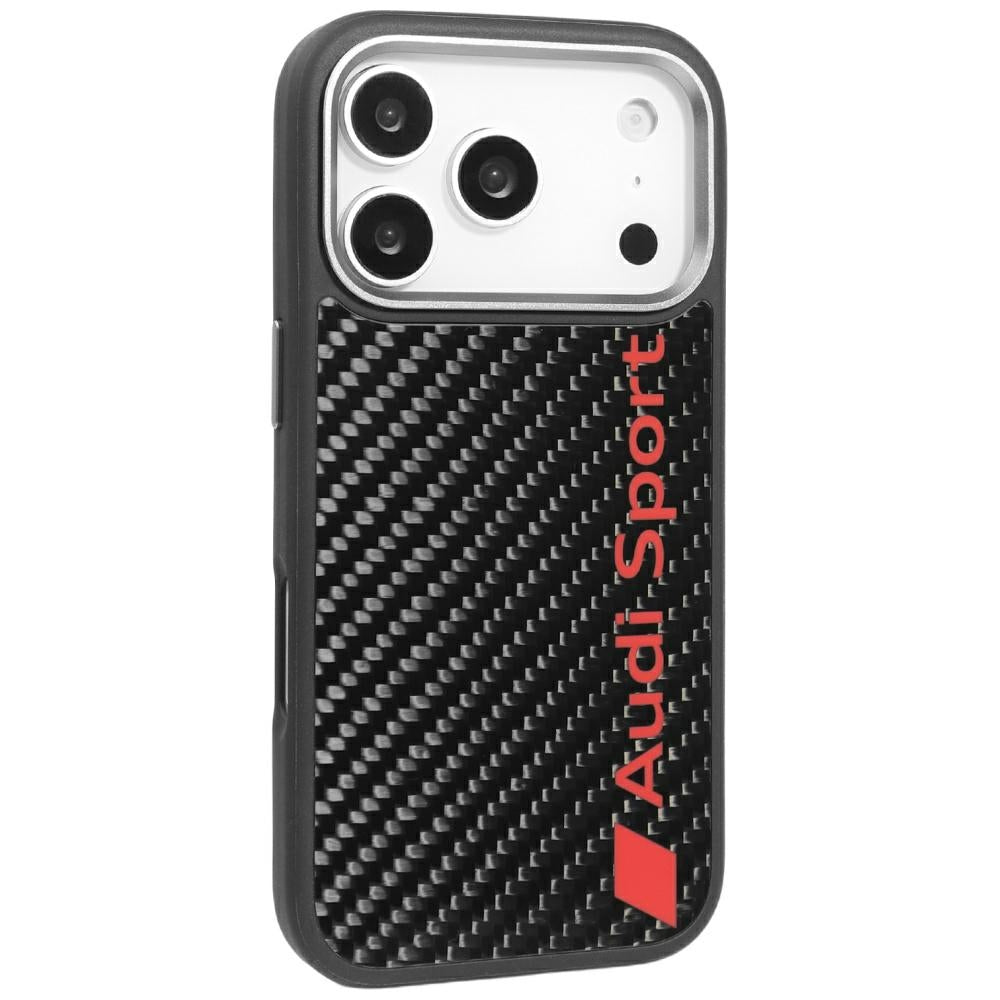 Audi R8 Carbon Fiber MagSafe for iPhone 17 Pro Max black AUS-TPUPCMIP17PM-R8/D2-BK