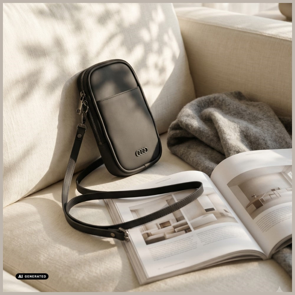Phone bag Audi GT Microfiber black