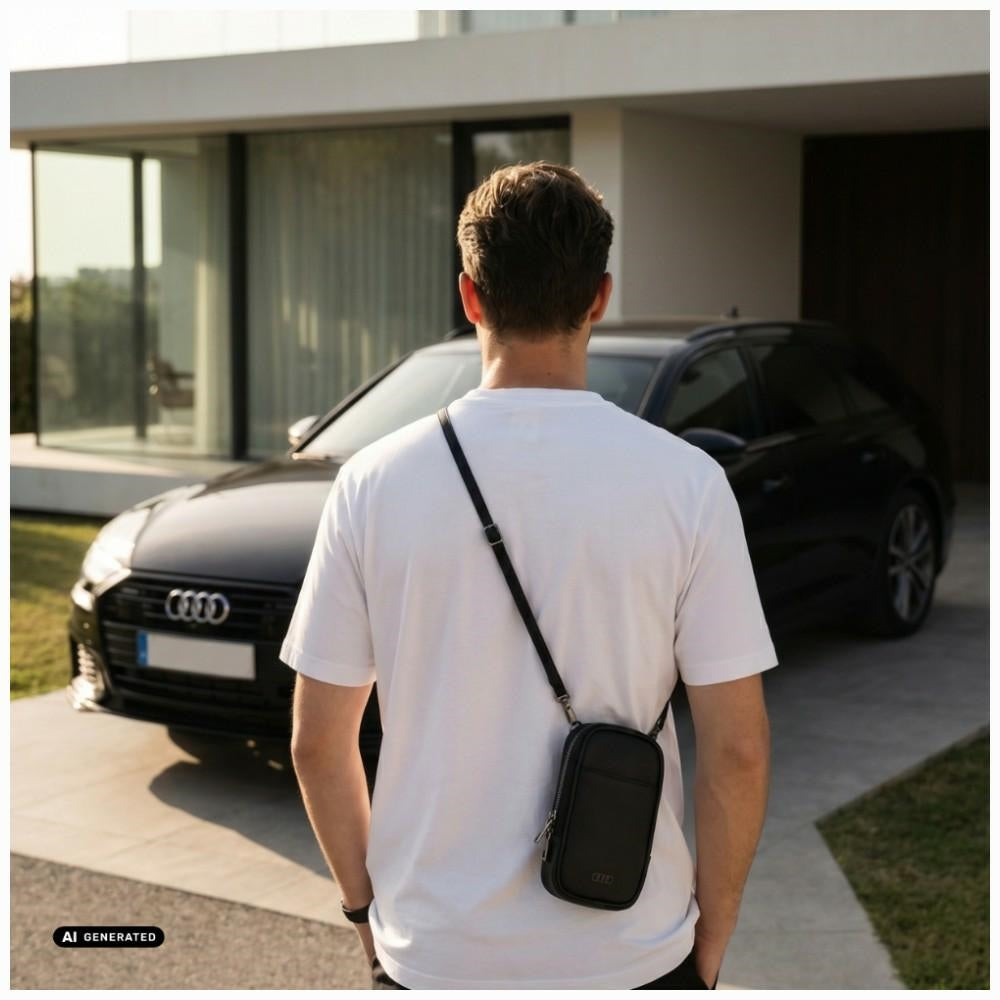 Phone bag Audi A6 Synthetic Leather D2 black