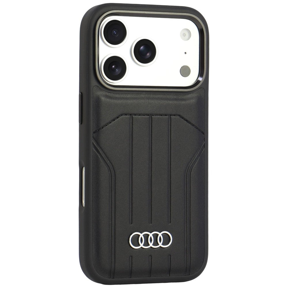 Audi Synthetic Leather Case MagSafe for iPhone 18 Pro Max / 17 Pro Max black