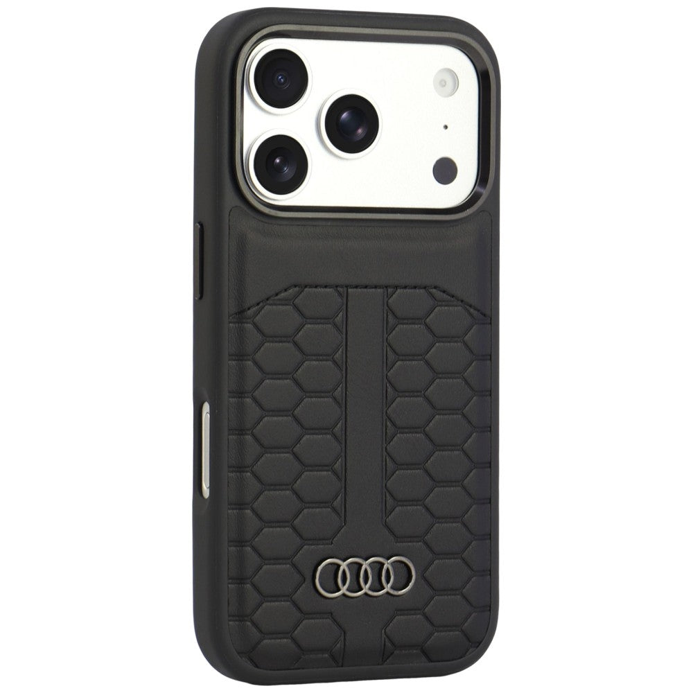 Audi Leather Case MagSafe for iPhone 18 Pro / 17 Pro black