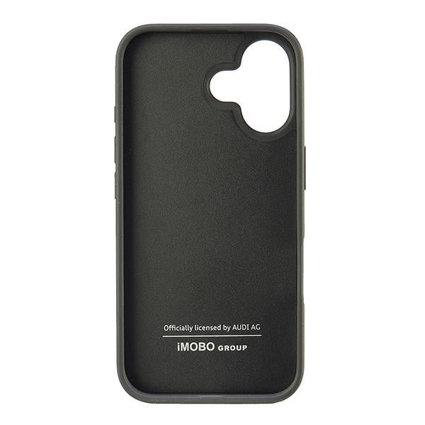 Audi Synthetic Leather iPhone 16 black hardcase AU-TPUPCIP16-GT/D2-BK