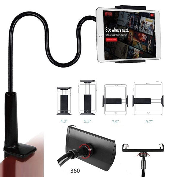 AWEI X3 desk mount 4"-10.5" black long arm