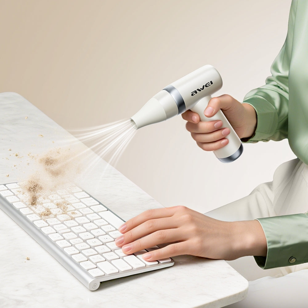 AWEI F40 3-in-1 3300mAh Multifunctional Fan White