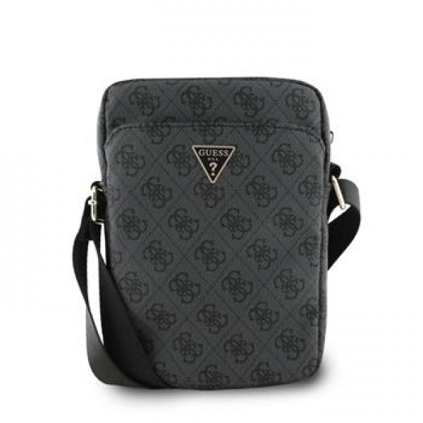 Guess 4G Triangle Logo 10" Shoulder Bag in Black