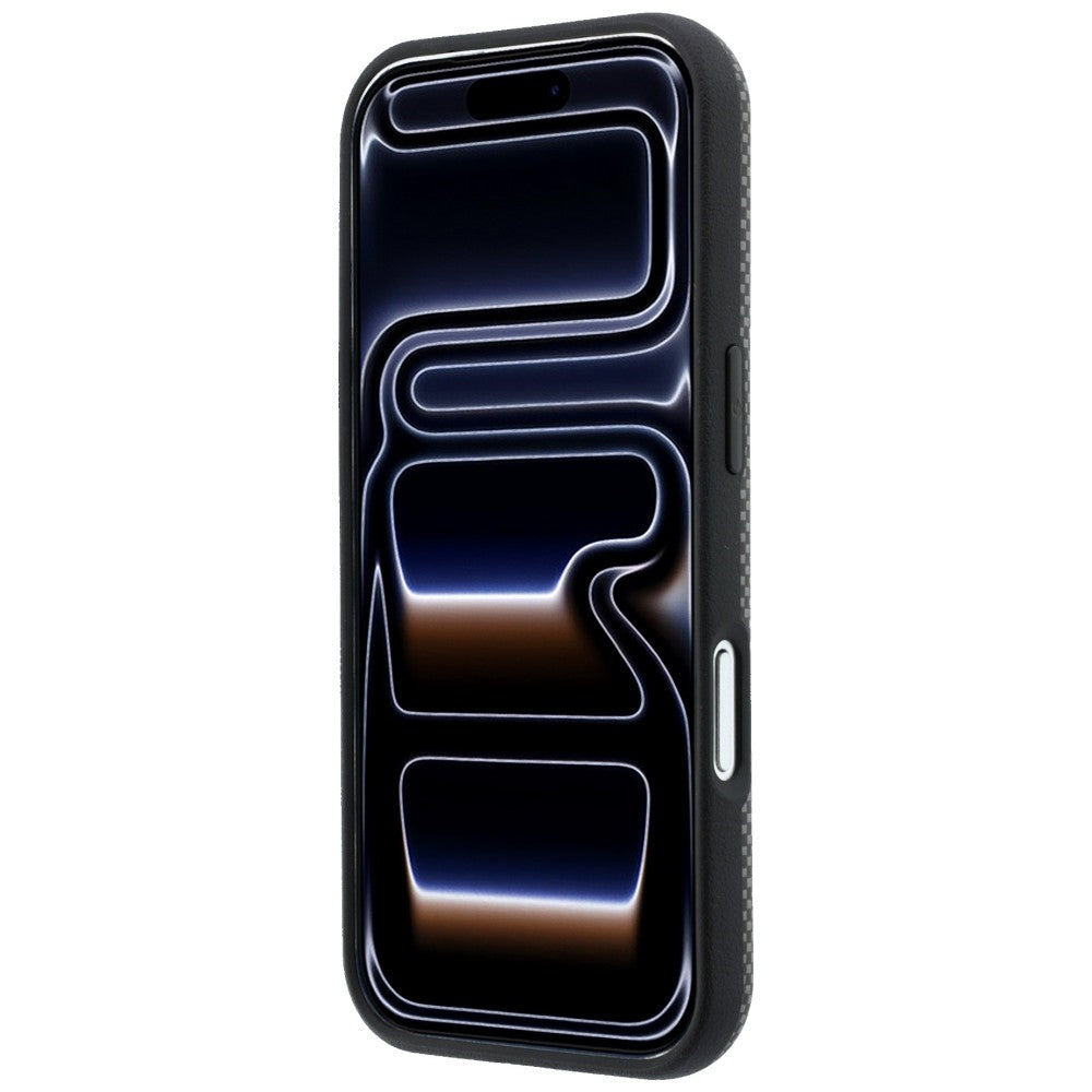 BMW BMHMP18X25SWPUKEA M Quadrille Kevlar Metal Logo MagSafe Case for iPhone 18 Pro Max / 17 Pro Max Grey