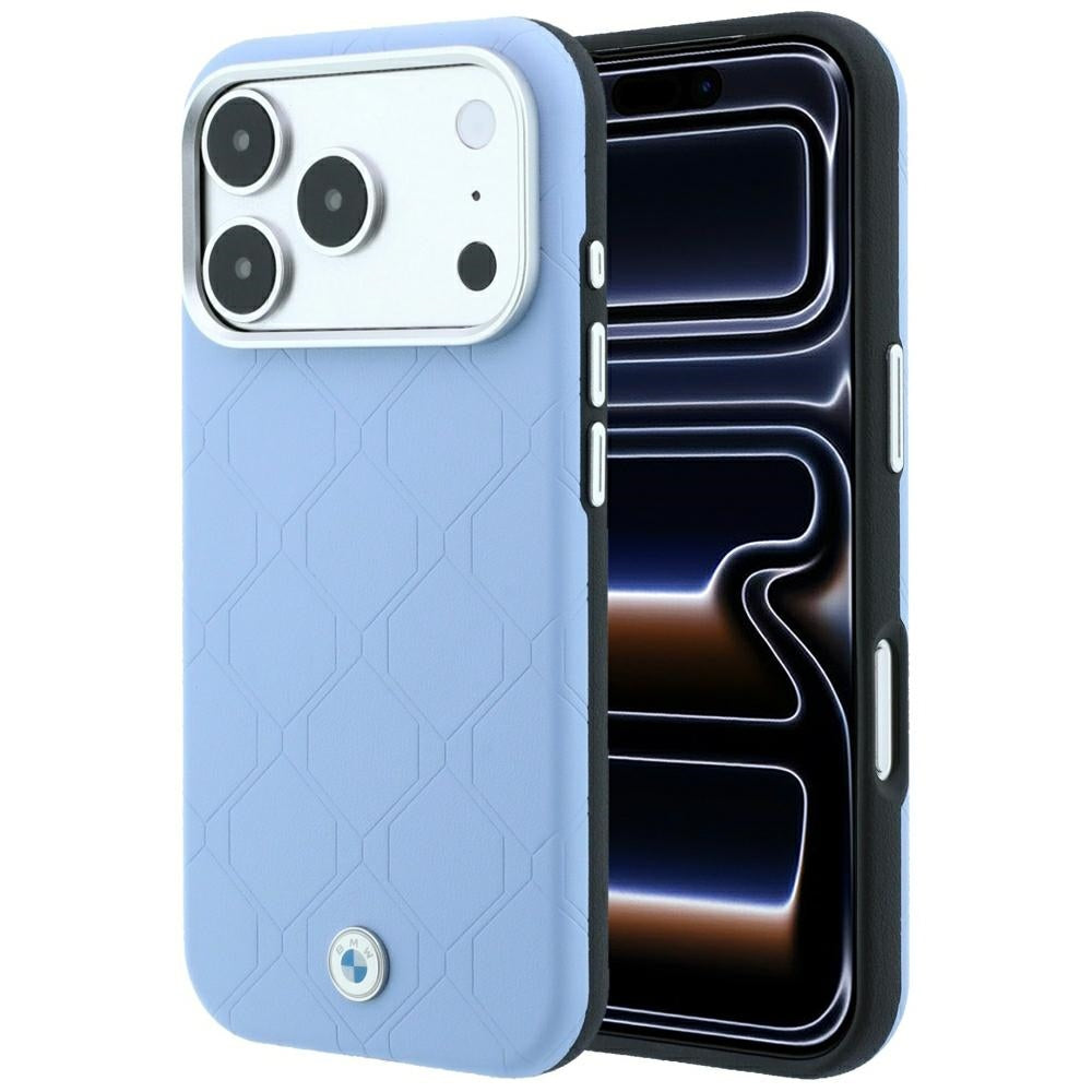 BMW BMHMP18L26SWOSPB Sign Centered Deboss MagSafe for iPhone 18 Pro / 17 Pro Blue