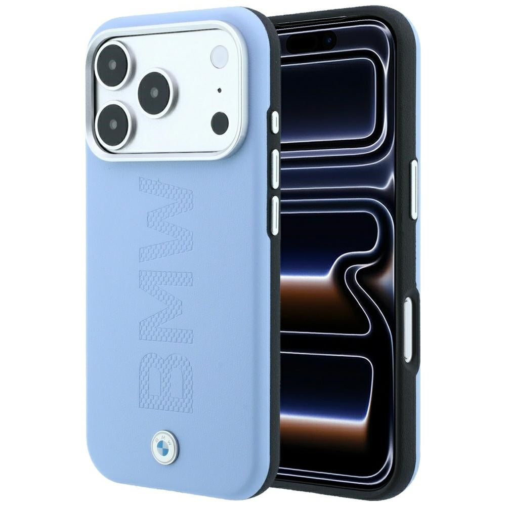 BMW BMHMP18L26SWOWMB Sign Centered Deboss MagSafe for iPhone 18 Pro / 17 Pro Blue