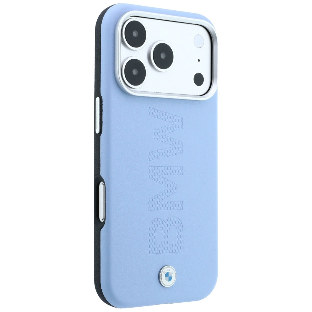 BMW BMHMP18X26SWOWMB Sign Centered Deboss MagSafe Case for iPhone 18 Pro Max / 17 Pro Max Blue