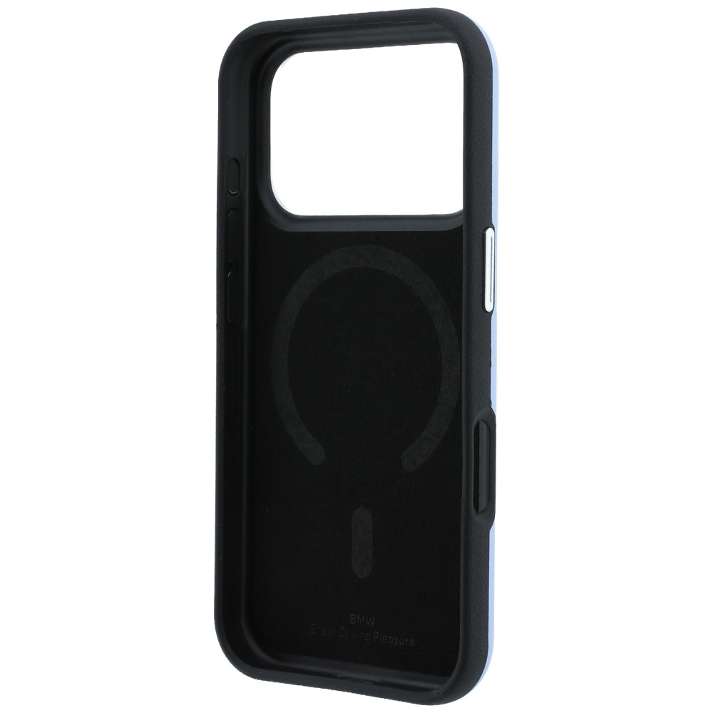 BMW BMHMP18X26SWOWMB Sign Centered Deboss MagSafe Case for iPhone 18 Pro Max / 17 Pro Max Blue