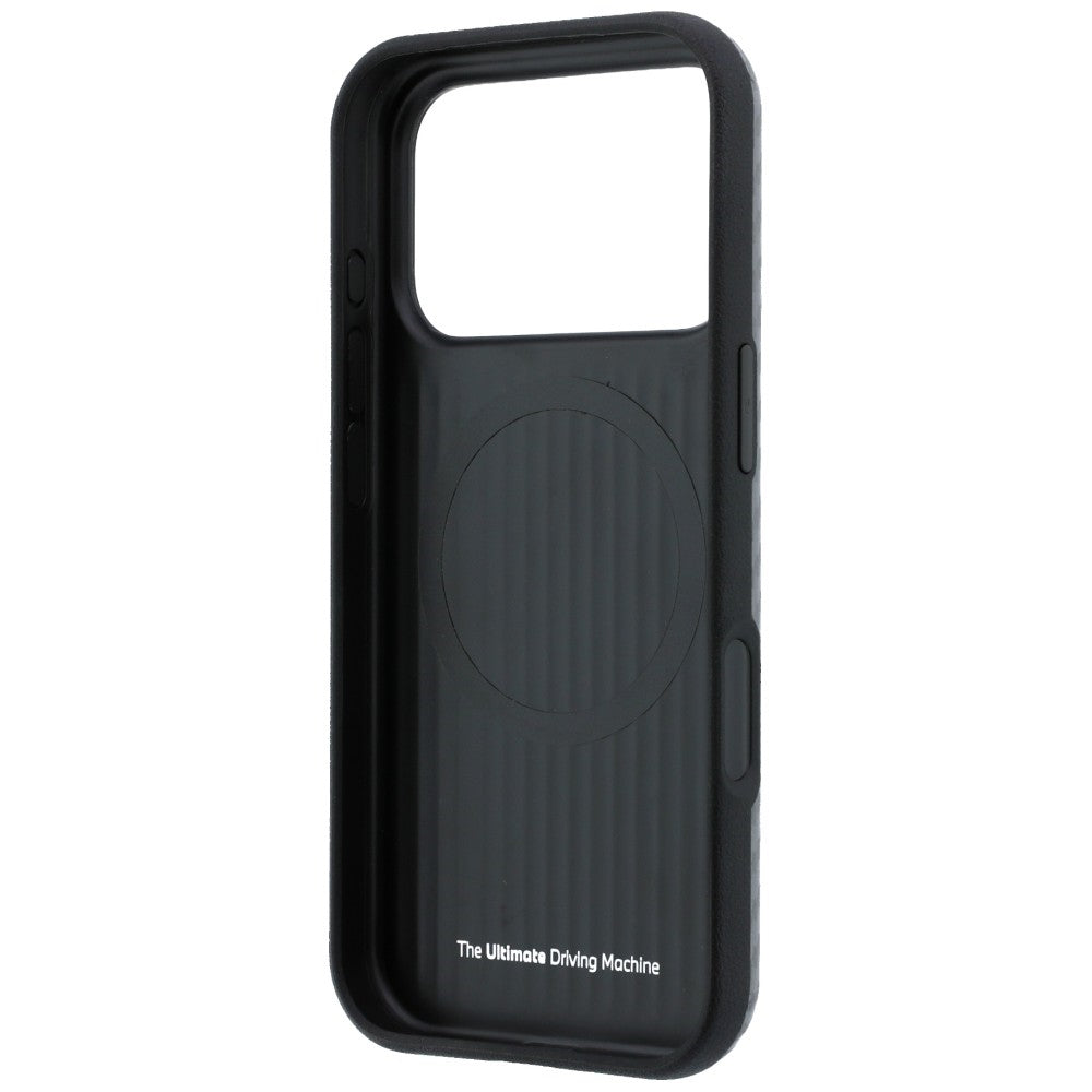 BMW M BMHMP18X26SWPCILA Carbon Metal Logo MagSafe Case for iPhone 18 Pro Max / 17 Pro Max Grey