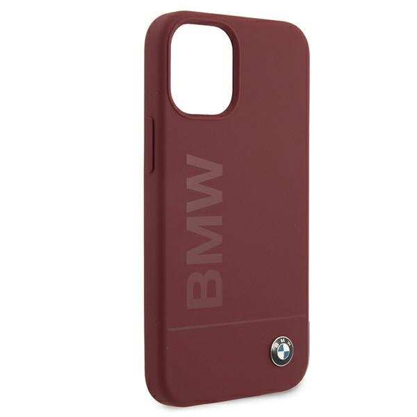 Case for BMW BMHCP12SSLBLRE iPhone 12 mini czerwony/red hardcase Silicone Signature Logo