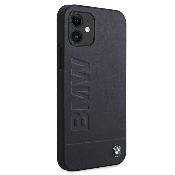 Case for BMW BMHCP12SSLLNA iPhone 12 mini navy hardcase Signature Logo Imprint