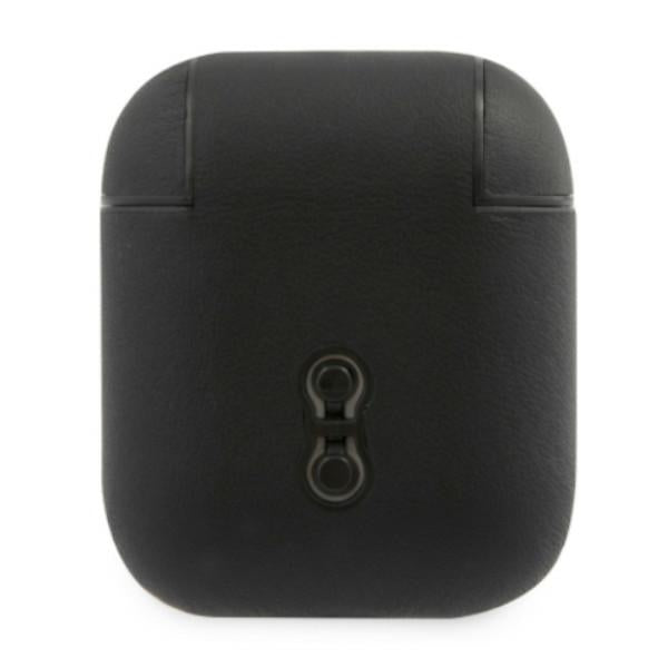 BMW BMA2SSLBK AirPods 1/ Airpods 2 cover black Geniune Leather Silver Logo