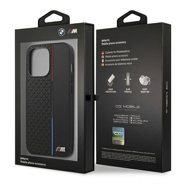 BMW BMHCP13LTRTBK iPhone 13 Pro black hardcase M Collection Triangles