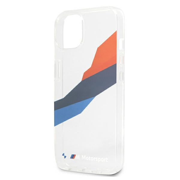 Case for BMW BMHCP13SSKTGT iPhone 13 mini transparent hardcase Motorsport Tricolor