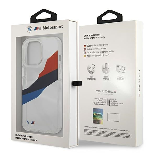 BMW BMHCP13LSKTGT iPhone 13 Pro/ 13 transparent hardcase Motorsport Tricolor