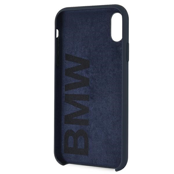 Case for BMW BMHCI61SILNA iPhone Xr navy hardcase Silicone Signature