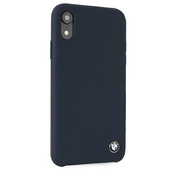 Case for BMW BMHCI61SILNA iPhone Xr navy hardcase Silicone Signature