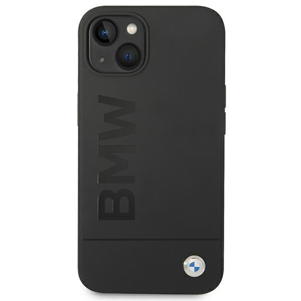 BMW BMHMP14MSLBLBK iPhone 14 Plus black hardcase Silicone Signature Logo Magsafe