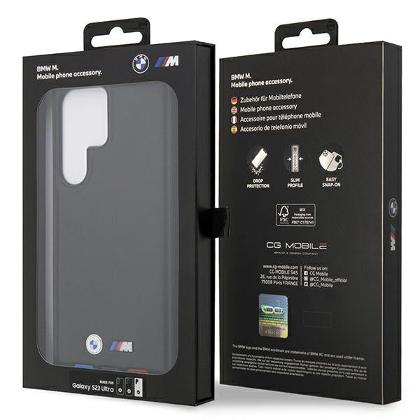 BMW BMHCS23L22PTDK S23 Ultra S918 black Leather Stamp Tricolor