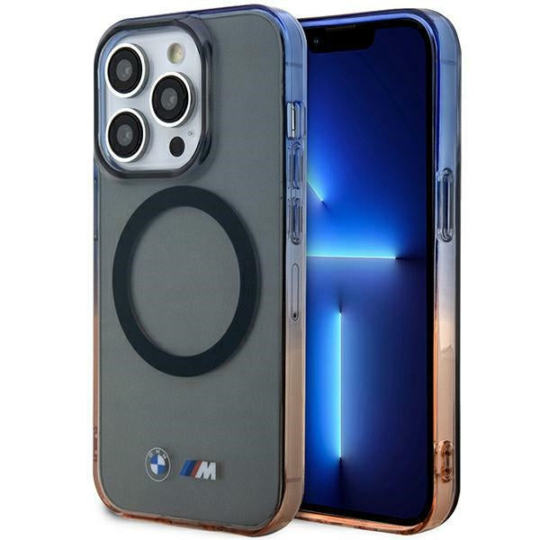 BMW BMHMP14XHTGE iPhone 14 Pro Max 6.7" grey hardcase Gradient Bumper MagSafe