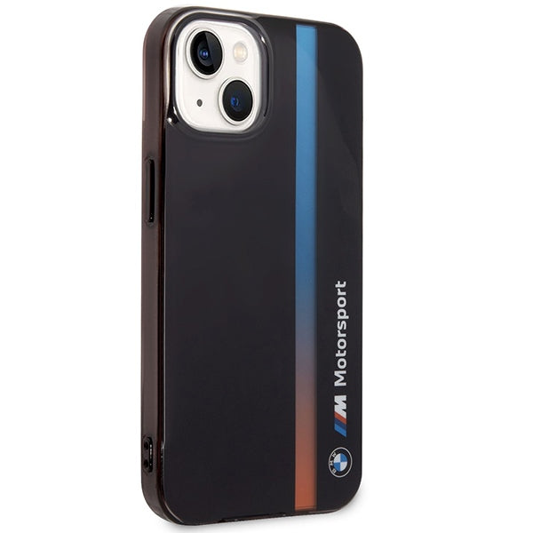 BMW BMHCP14S22HVGV iPhone 14 / 15 / 13 black IML Tricolor Stripe