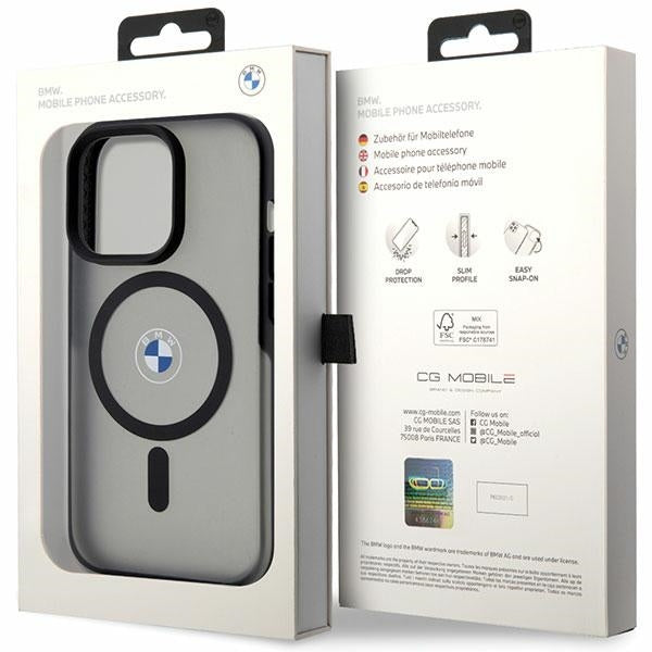 BMW BMHMP14LDSLK iPhone 14 Pro black hardcase Signature MagSafe