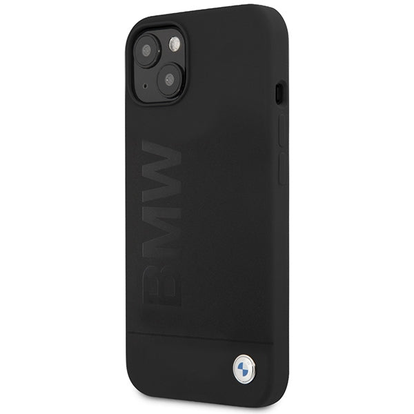 BMW iPhone 13 / 14 / 15 black hardcase Silicone Signature Logo