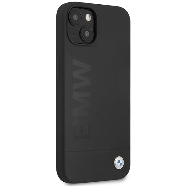 BMW iPhone 13 / 14 / 15 black hardcase Silicone Signature Logo